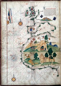 Portulan de la côte ouest de l