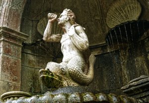 Fontaine de Triton, Santuário de Nossa Senhora dos Remédios, Lamego, Portugal 1738