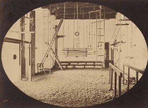 Gimnasio López, de Séville, vers 1860 - Possibly by Luigi Pesce.