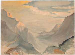 Paysage montagneux italien