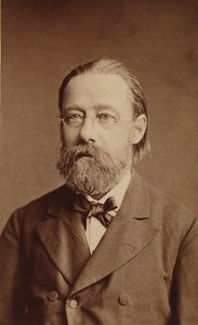 Portrait du compositeur Bedrich Smetana, 1878 - Prague . Photo studio J. Mulac