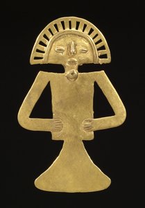 Pendentif figuratif, c.700-1000