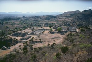 Vue aérienne de la ville, période post-classique tardive