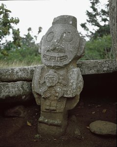 Sculpture mégalithique de la déesse de la fertilité - Pre Columbian Pre Columbian