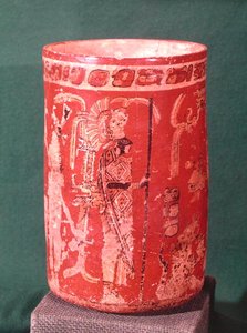 Vase représentant une scène cérémoniale, Période Tepeu 1, d