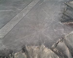 Vue aérienne des lignes de Nazca