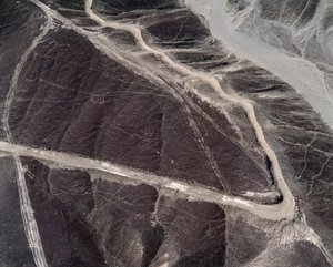 Vue aérienne des lignes de Nazca