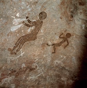 Figures humaines. Peintures rupestres, 8000-7000 av. J.-C. - Prehistoric Prehistoric