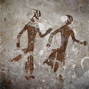 Figures humaines. Peintures rupestres, 8000-7000 av. J.-C.