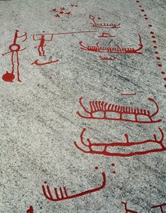 Âge du bronze nordique : gravures rupestres de bateaux et traîneaux à Tanum - Prehistoric Prehistoric