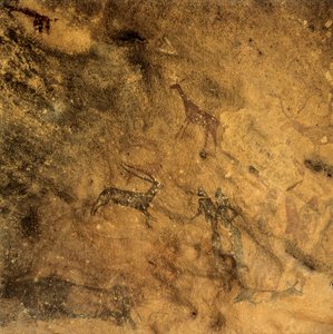 Danse phallique préhistorique Espagne, Catalogne, Lleida, Grotte des Maures - Prehistoric Prehistoric