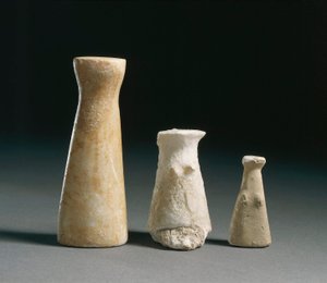 Idoles féminines du site de Los Millares (Almeria). Espagne Madrid, Museo Archeologico Nazionale