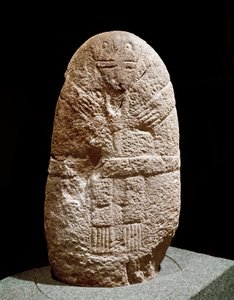 Préhistoire : statuette menhir. Âge de pierre, néolithique. Saint Germain en Laye, Musée des antiquités nationales - Prehistoric Prehistoric