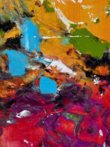 Une explosion de couleurs dynamique