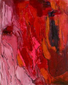 Abstrait rouge vif