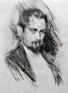 Portrait de Luigi Illica - Prince Paul Petrovic Troubetzkoy