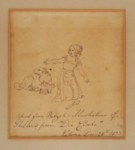 Croquis de la princesse Victoria - Princess Royal (1840 1901) Victoria