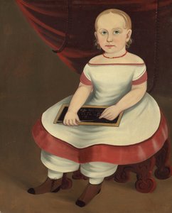 Petite Fille avec Ardoise - Prior Hamblin School