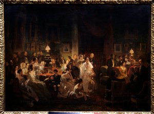 Horace Vernet partage la découverte du daguerréotype dans le salon de Monsieur Irisson - Prosper Lafaye or Lafait