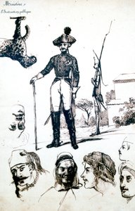 Étude, une armure de soldat, c. 1823-1870 - Prosper Merimee