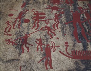 Scènes de chasse (peinture rupestre) - Protohistoric