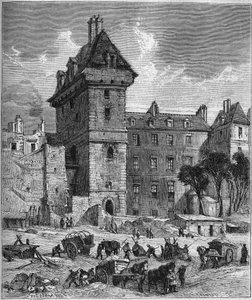Vue de la tour de Jean sans Peur (XVe siècle), dernier vestige de l