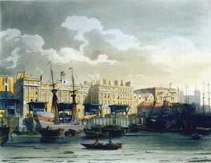 Douane vue de la Tamise, de 
