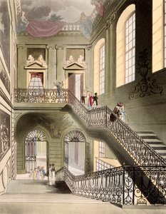 Hall et escalier au British Museum, de 