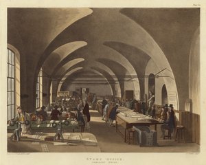 Bureau des timbres - Pugin and Rowlandson