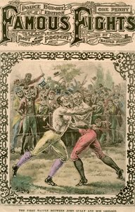La première bataille entre John Gully et Bob Gregson, 1807 fin 19ème ou début 20ème siècle - Pugnis