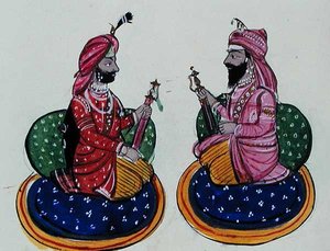 Maharaja Kharak Singh et Maharaja Nau Nihal Singh, vers 1890