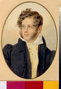 Portrait du Prince Piotr Andreievitch Viazemski (1792-1878), poète russe - Pyotr Fyodorovich Sokolov