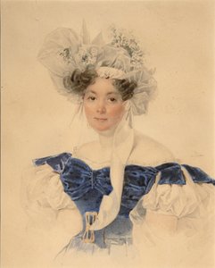 Portrait de la comtesse Varvara Sergeyevna Golitsyna 1794-1875, née Rumyantseva-Kagulska, milieu des années 1830