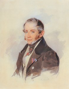 Portrait du compositeur comte Matvey Vielgorsky 1794-1866, années 1830