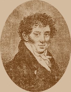 Portrait du compositeur et guitariste Andrei Osipovich Sychra 1773-1850, 1817 - Pyotr Fyodorovich Sokolov