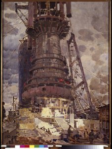 Le haut fourneau n°1 à Kusnetsk, Sibérie centrale - Pyotr Ivanovich Kotov