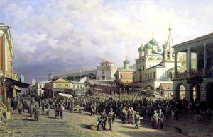 Marché à Nijni Novgorod, 1872 - Pjotr ​​​​Petrowitsch Wereschtschagin