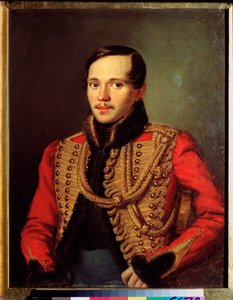 Portrait du poète Mikhail Lermontov - Pyotr Yefimovich Zabolotsky
