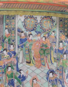 Grand plat Famille Verte, période Kangxi (1662-1722) (porcelaine)