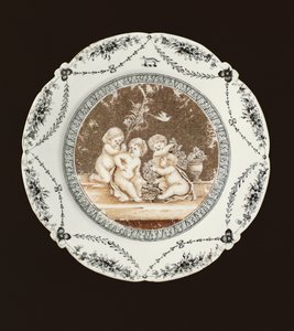 Assiette latérale, période Qianlong, vers 1782