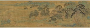 Le Printemps des fleurs de pêcher (桃花源図) - Qiu Ying