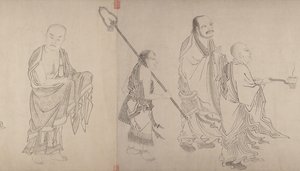 Les Seize Luohans - Qiu Ying