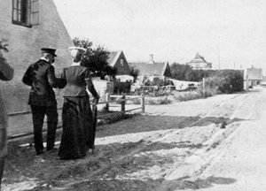 Débarquement à Skagen, Danemark, 1908 - Queen Alexandra
