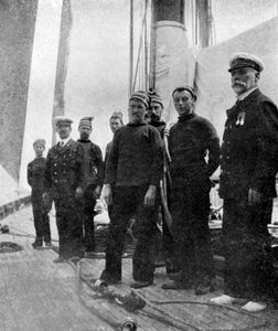 À bord du yacht Britannia, 1908