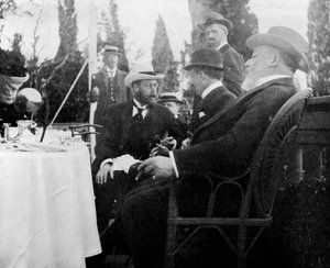 Prince George 1865-1936, le futur roi George V, Corfou, Grèce, 1908