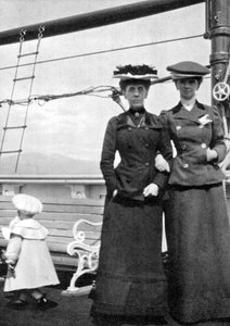 Prince Olav 1903-1991 avec Lady Antrim et Miss Knollys, 1908 - Queen Alexandra