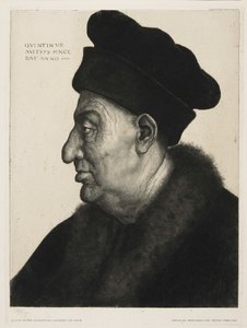Bildnis Studie, gravé par Peter von Halm (1854-1923)