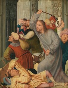 Christ chassant les marchands du Temple - Quentin Massys or Matsys