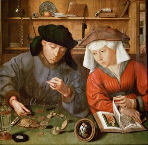 Le Prêteur et sa femme - Quentin Massys or Metsys