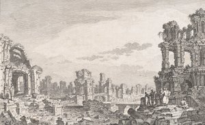 Ruines de Cumes, 18ème siècle - Quentin Pierre Chedel